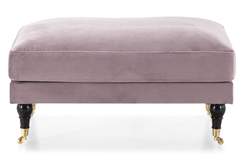 Andrew Fotpall Sammet - Lila/Mässing - Möbler - Stolar & fåtöljer - Pall & puff - Fotpall