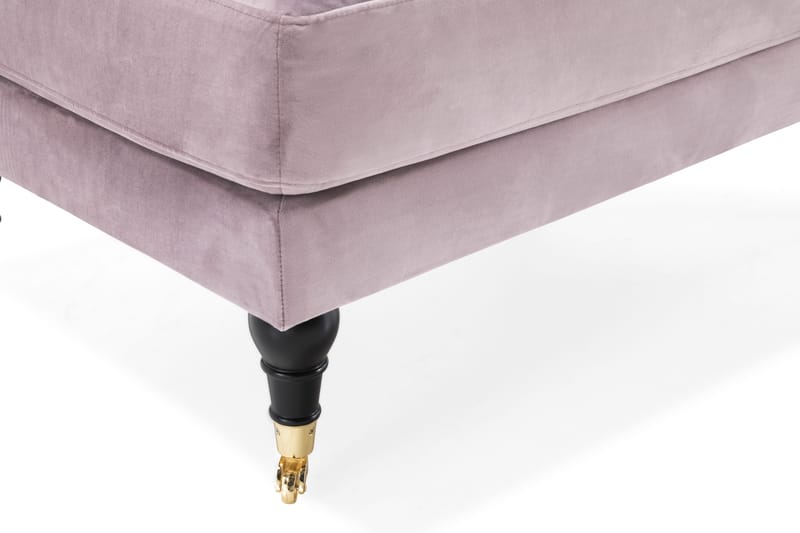 Andrew Fotpall Sammet - Lila/Mässing - Möbler - Stolar & fåtöljer - Pall & puff - Fotpall