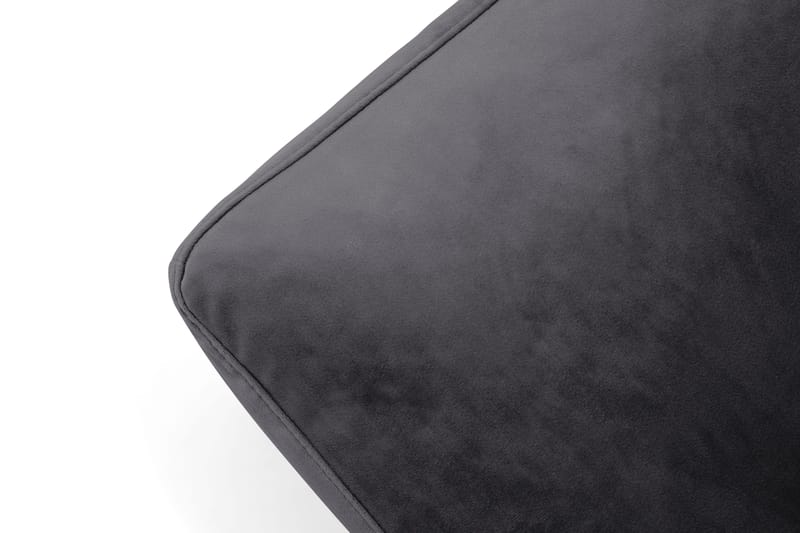 Andrew Fotpall Sammet - Mörkgrå/Krom - Möbler - Stolar & fåtöljer - Pall & puff - Fotpall