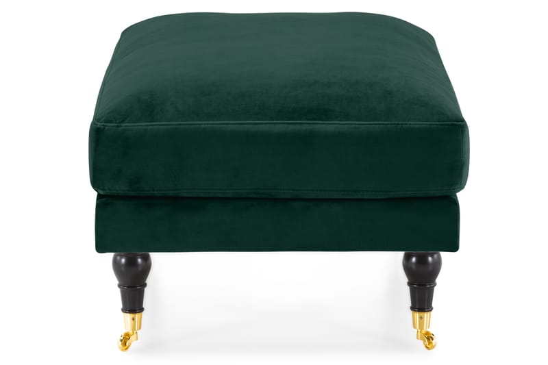 Andrew Fotpall Sammet - Mörkgrön/Mässing - Möbler - Stolar & fåtöljer - Pall & puff - Fotpall