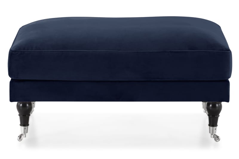 Andrew Fotpall Sammet - Midnattsblå/Krom - Möbler - Stolar & fåtöljer - Pall & puff - Fotpall