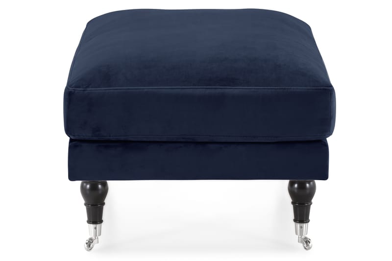 Andrew Fotpall Sammet - Midnattsblå/Krom - Möbler - Stolar & fåtöljer - Pall & puff - Fotpall