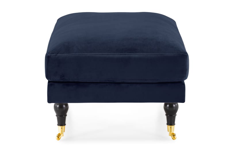 Andrew Fotpall Sammet - Midnattsblå/Mässing - Möbler - Stolar & fåtöljer - Pall & puff - Fotpall