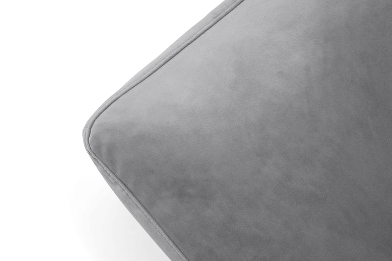 Andrew Fotpall Sammet - Silvergrå/Krom - Möbler - Stolar & fåtöljer - Pall & puff - Fotpall