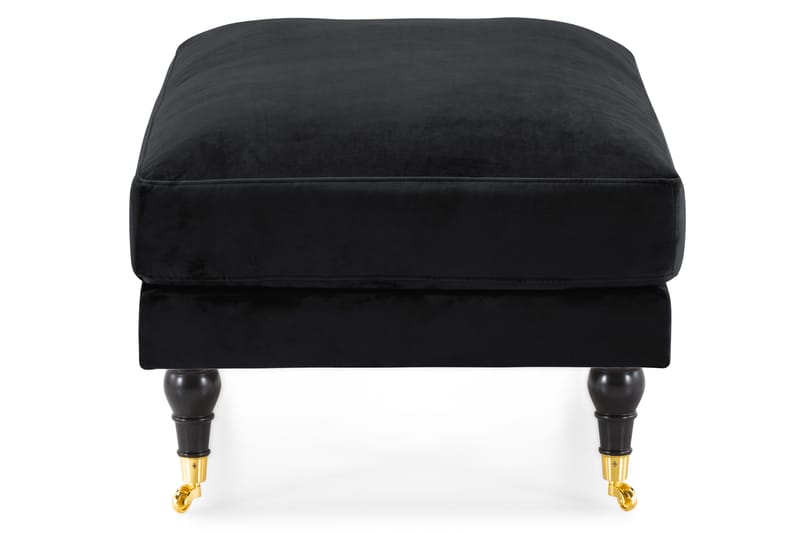 Andrew Fotpall Sammet - Svart/Mässing - Möbler - Stolar & fåtöljer - Pall & puff - Fotpall