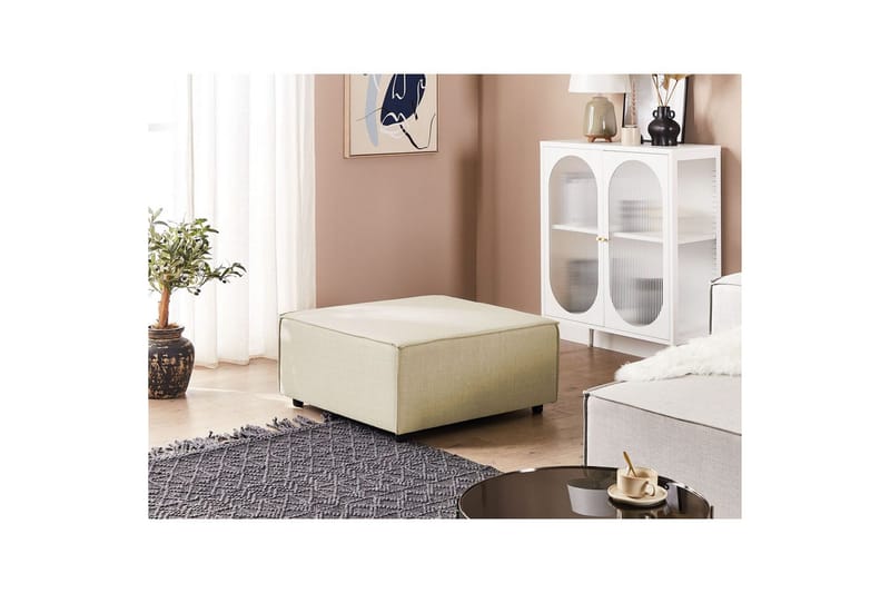 Fotpall Aprica Beige/svart - Beige/svart - Möbler - Stolar & fåtöljer - Pall & puff - Fotpall