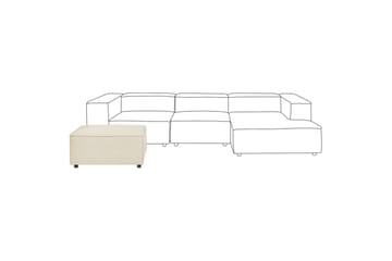 Fotpall Aprica Beige/svart - Beige/svart - Möbler - Stolar & fåtöljer - Pall & puff - Fotpall