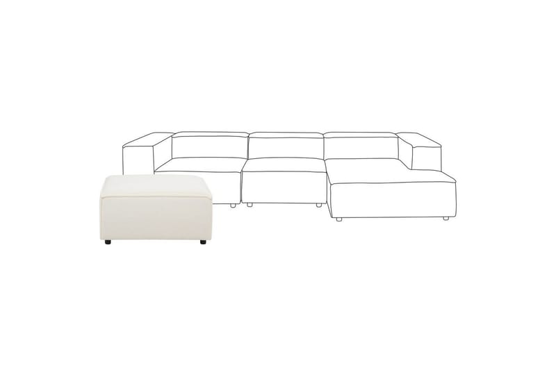 Fotpall Aprica Vit/Svart - Vit/Svart - Möbler - Stolar & fåtöljer - Pall & puff - Fotpall