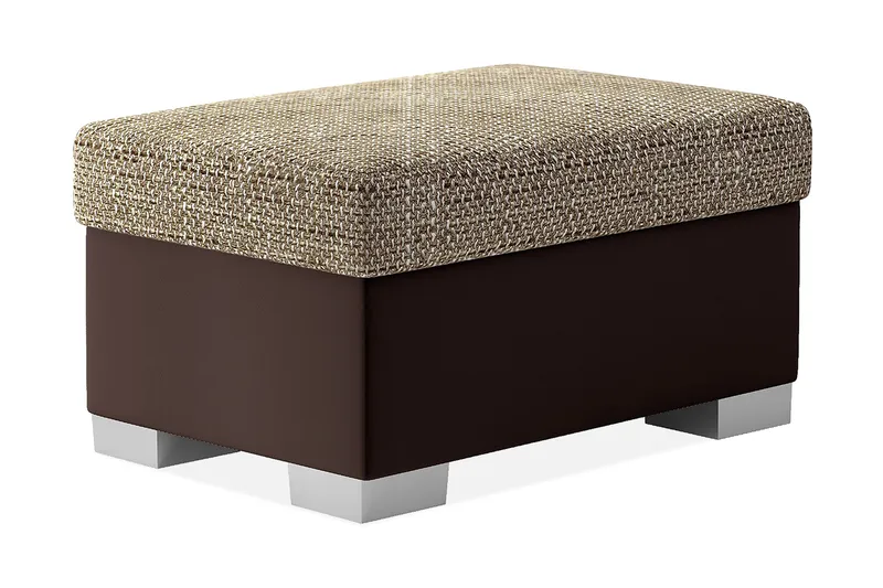 Arabejo Fotpall 55x85 cm, Beige/Brun