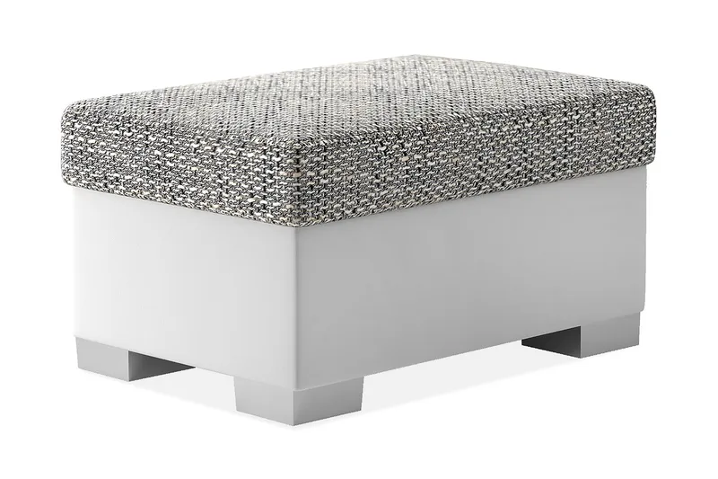 Arabejo Fotpall - Grå/Vit - Möbler - Stolar & fåtöljer - Pall & puff - Fotpall