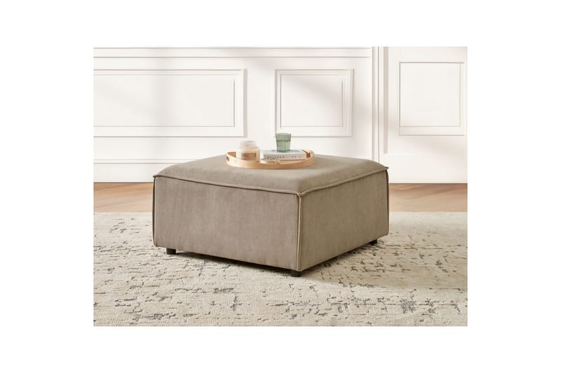 Fotpall Ardal Taupe/svart - Taupe/svart - Möbler - Stolar & fåtöljer - Pall & puff - Fotpall