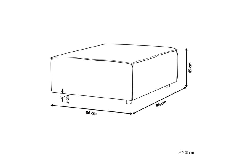 Fotpall Ardal Taupe/svart - Taupe/svart - Möbler - Stolar & fåtöljer - Pall & puff - Fotpall