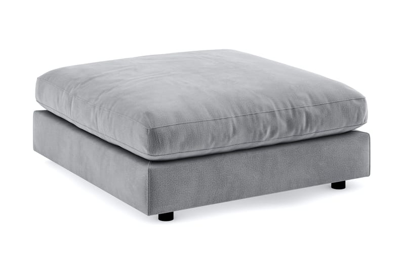 Arken Fotpall Sammet - Ljusgrå - Möbler - Stolar & fåtöljer - Pall & puff - Fotpall