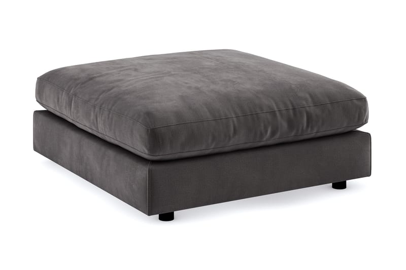 Arken Fotpall Sammet - Mörkgrå - Möbler - Stolar & fåtöljer - Pall & puff - Fotpall