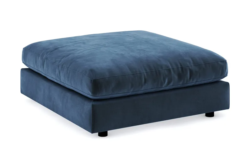 Arken Fotpall Sammet - Midnattsblå - Möbler - Stolar & fåtöljer - Pall & puff - Fotpall