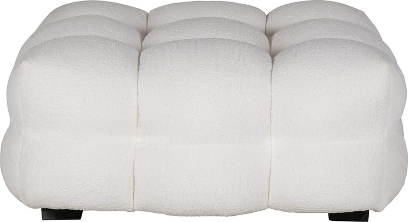Fotpall Bill Bullig i Bouclé - Beige - Möbler - Stolar & fåtöljer - Pall & puff - Fotpall