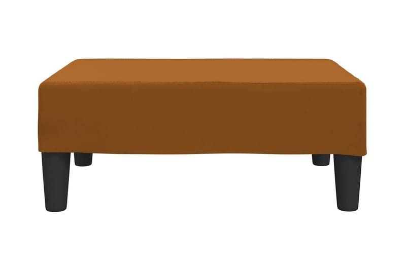 Fotpall brun 78x56x32 cm sammet - Brun - Möbler - Stolar & fåtöljer - Pall & puff - Fotpall
