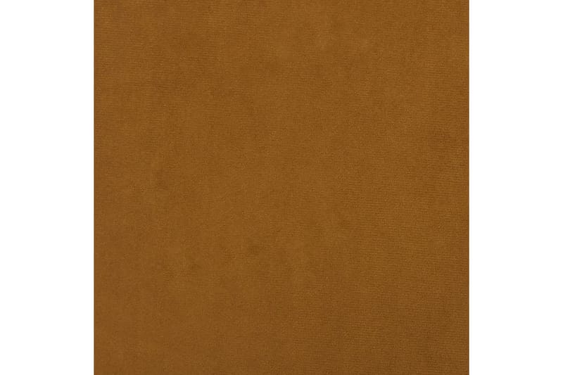 Fotpall brun 78x56x32 cm sammet - Brun - Möbler - Stolar & fåtöljer - Pall & puff - Fotpall