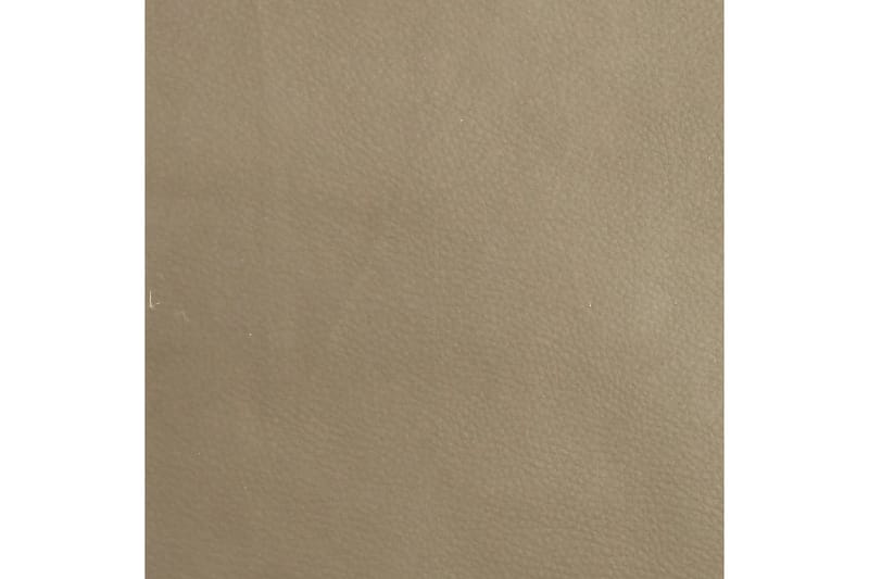 Fotpall cappuccino 78x56x32 cm konstläder - Brun - Fotpall