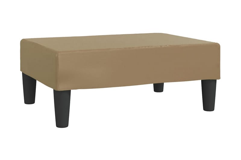 Fotpall cappuccino 78x56x32 cm konstläder - Brun - Möbler - Stolar & fåtöljer - Pall & puff - Fotpall