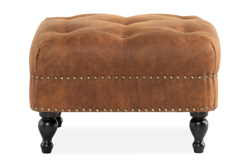 Castelano Fotpall - Beige - Chesterfield fotpall - Fotpall