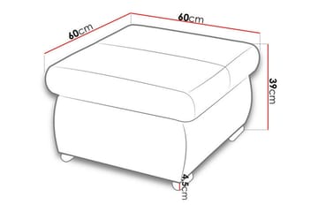Cerys Fotpall 60 cm - Grön - Möbler - Stolar & fåtöljer - Pall & puff - Fotpall