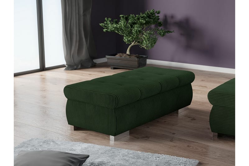 Cerys Fotpall 60 cm - Grön - Möbler - Stolar & fåtöljer - Pall & puff - Fotpall