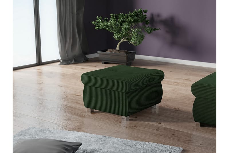 Cerys Fotpall 60 cm - Grön - Möbler - Stolar & fåtöljer - Pall & puff - Fotpall