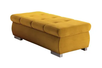Cerys Fotpall 60 cm - Gul - Möbler - Stolar & fåtöljer - Pall & puff - Fotpall