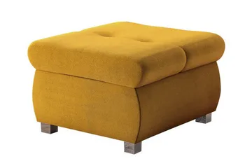 Cerys Fotpall 60 cm - Gul - Möbler - Stolar & fåtöljer - Pall & puff - Fotpall