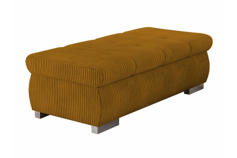 Cerys Fotpall 60 cm - Gul - Möbler - Stolar & fåtöljer - Pall & puff - Fotpall