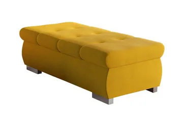 Cerys Fotpall 60 cm - Gul - Möbler - Stolar & fåtöljer - Pall & puff - Fotpall