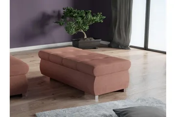Cerys Fotpall 60 cm - Rosa - Möbler - Stolar & fåtöljer - Pall & puff - Fotpall