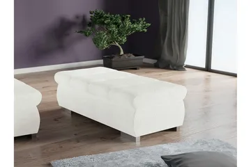 Cerys Fotpall 60 cm - Vit - Möbler - Stolar & fåtöljer - Pall & puff - Fotpall