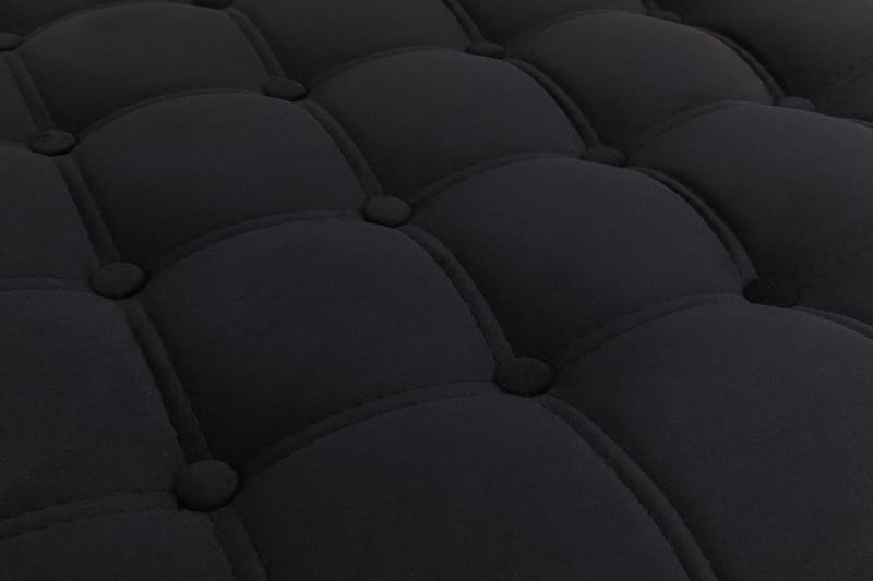 Chesterfield Deluxe Fotpall Fyrkantig 70 cm - Svart Sammet - Möbler - Stolar & fåtöljer - Pall & puff - Fotpall - Chesterfield fotpall