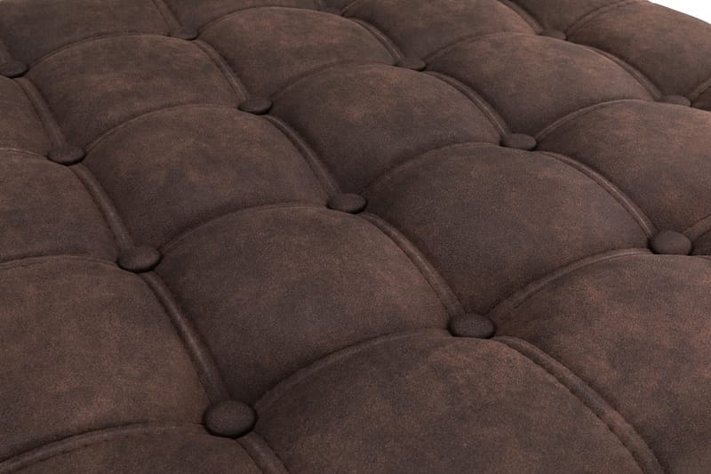 Chesterfield Deluxe Fotpall Fyrkantig 70 cm - Vintage Mörkbrun - Möbler - Stolar & fåtöljer - Pall & puff - Fotpall - Chesterfield fotpall