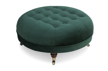 Chesterfield Deluxe Fotpall Rund 80 cm