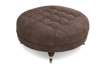 Chesterfield Deluxe Fotpall Rund 80 cm