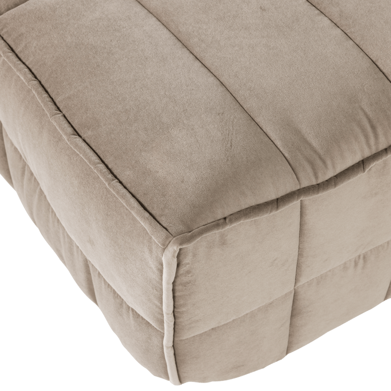 Fotpall Cluster 104 cm - Taupe - Möbler - Stolar & fåtöljer - Pall & puff - Fotpall
