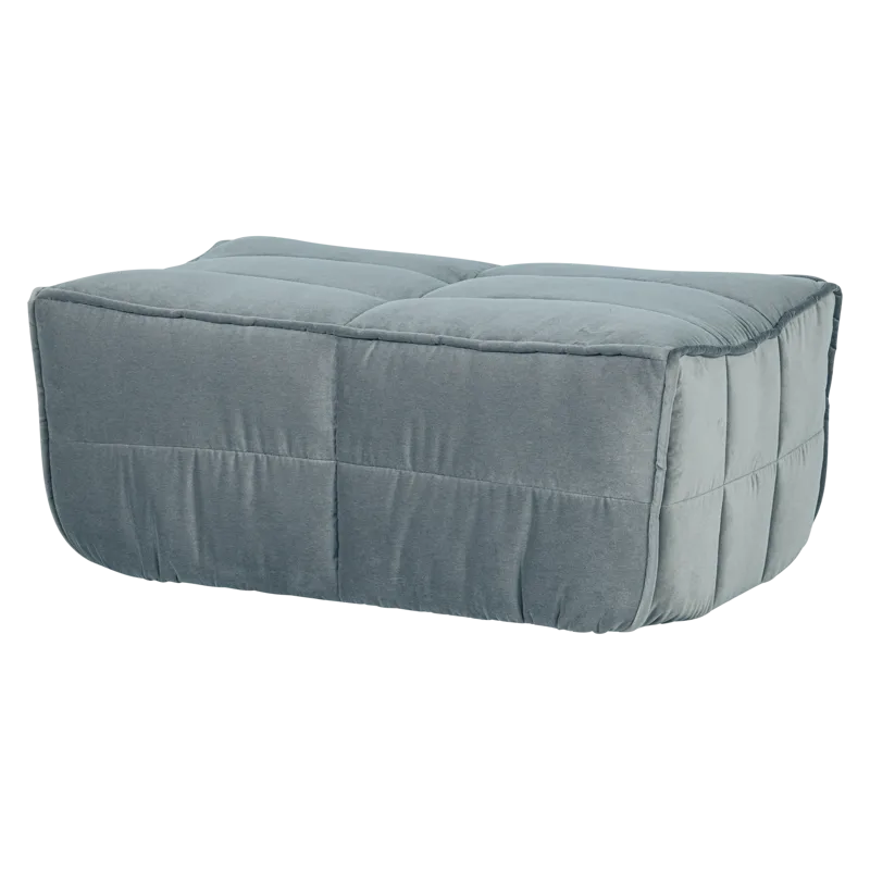 Fotpall Cluster 104 cm, Turkosblå