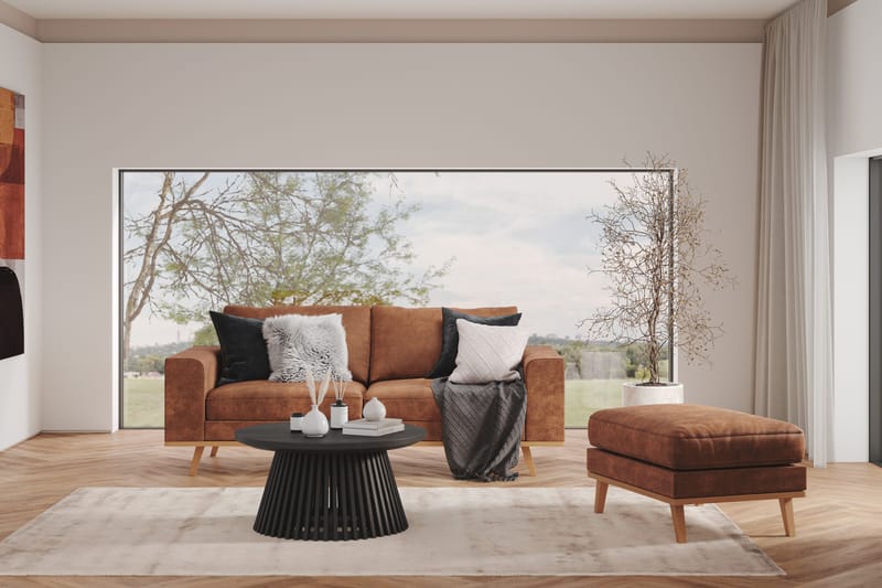 Copenhagen Fotpall - Brun - Möbler - Stolar & fåtöljer - Pall & puff - Fotpall