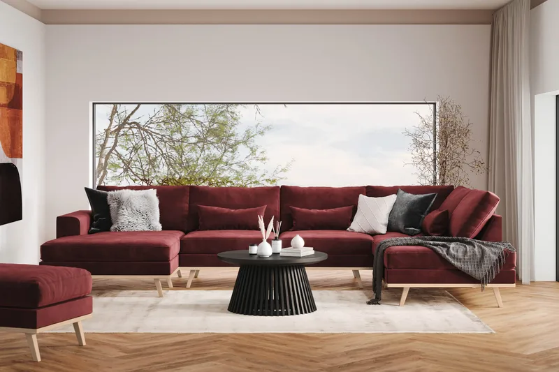 Copenhagen Fotpall - Lila - Möbler - Stolar & fåtöljer - Pall & puff - Fotpall