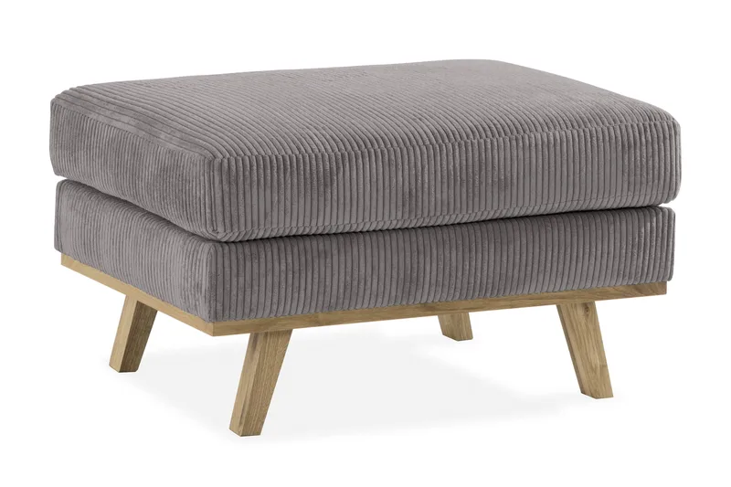 Copenhagen Fotpall Manchester - Grå - Möbler - Stolar & fåtöljer - Pall & puff - Fotpall