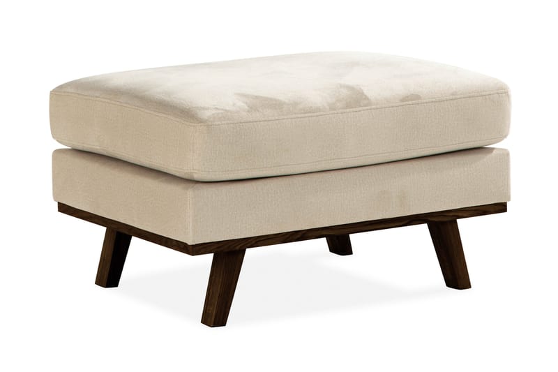 Copenhagen Fotpall Sammet, Beige