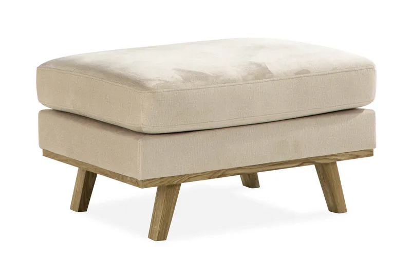 Copenhagen Fotpall Sammet - Beige - Möbler - Stolar & fåtöljer - Pall & puff - Fotpall