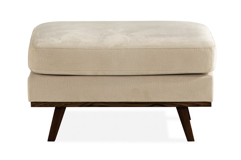 Copenhagen Fotpall Sammet - Beige - Möbler - Stolar & fåtöljer - Pall & puff - Fotpall