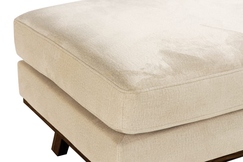 Copenhagen Fotpall Sammet - Beige - Fotpall