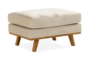 Copenhagen Fotpall Sammet - Beige - Möbler - Stolar & fåtöljer - Pall & puff - Fotpall