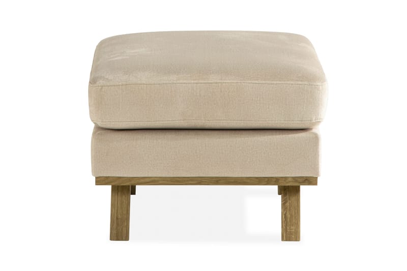 Copenhagen Fotpall Sammet - Beige - Möbler - Stolar & fåtöljer - Pall & puff - Fotpall