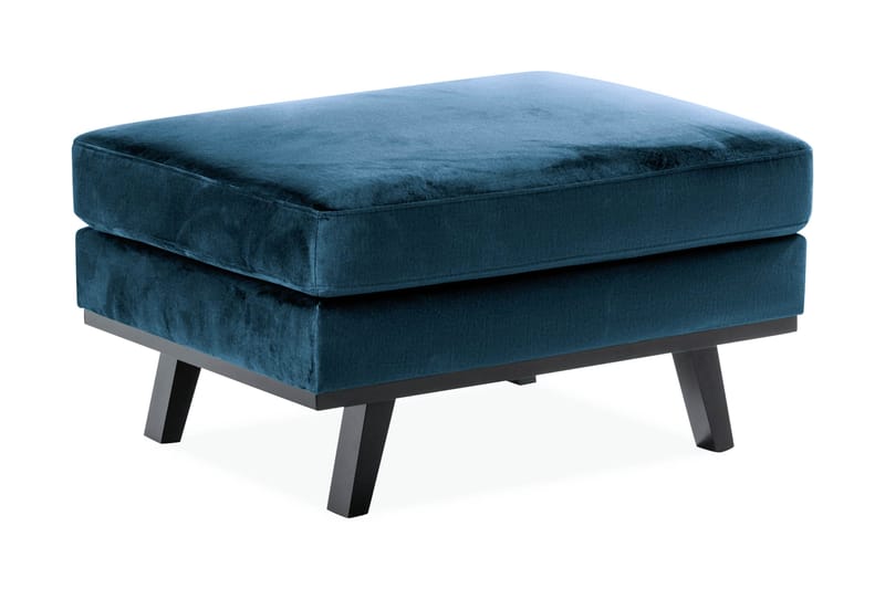 Copenhagen Fotpall Sammet - Blå - Möbler - Stolar & fåtöljer - Pall & puff - Fotpall